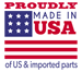 Made in the USA of US and imported parts